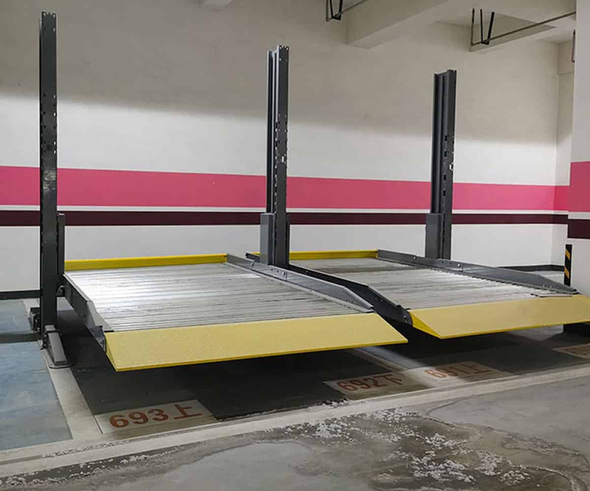 靈臺縣左右橫移機械式停車設備改造