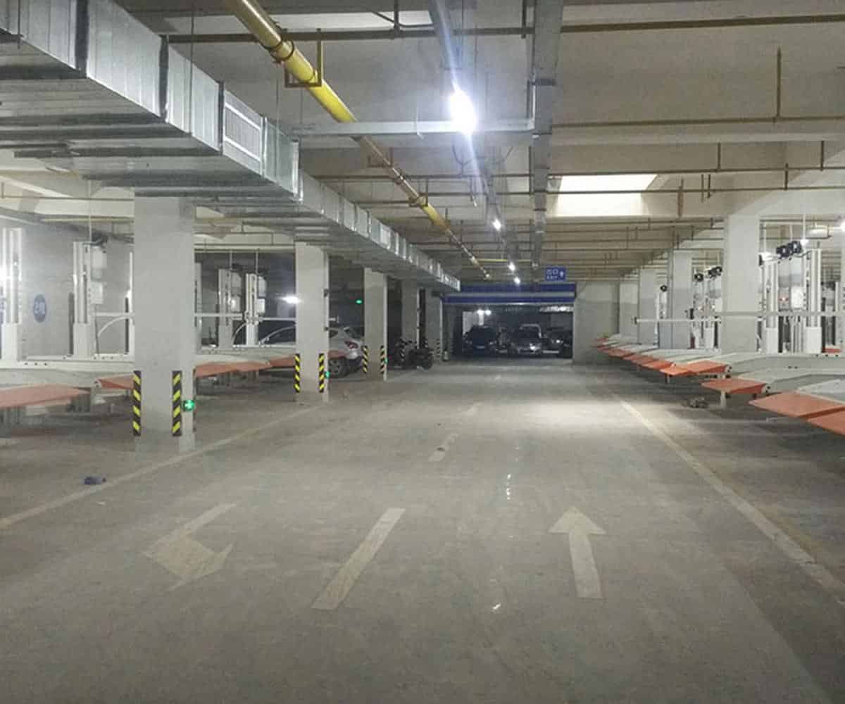 二層升降橫移式機械立體停車設備長租