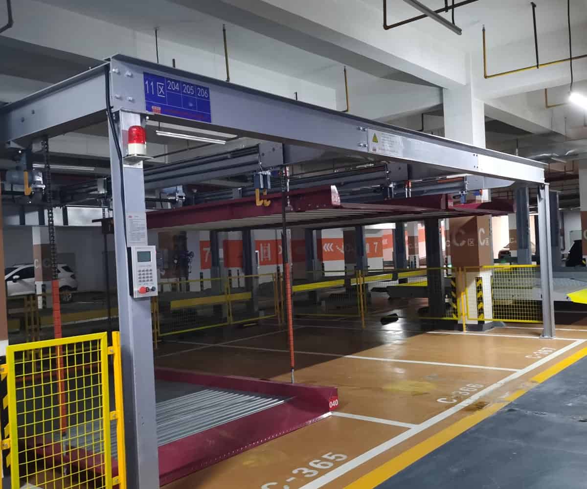 兩層機械停車場